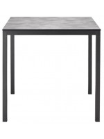 MIRTO rechteckig oder quadratisch Tisch weiß oder anthrazit stapelbar für jede Umgebung Hausmannskost und Außen Vertrag