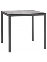MIRTO Rectangular or square white stacking table or anthracite home contract and outdoor kitchen