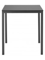 MIRTO rechteckig oder quadratisch Tisch weiß oder anthrazit stapelbar für jede Umgebung Hausmannskost und Außen Vertrag