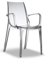 VANITY stackable polycarbonate armchair for home or contract