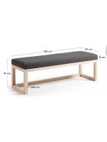 KYPNO Farbwahl 128 cm Bank Nordic-Stil für zu Hause Küche Wohnzimmer