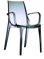 VANITY fauteuil empilable en polycarbonate pour la maison ou le contrat
