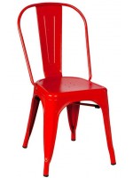ARI choix de couleur en métal peint chaise vintage industrielle