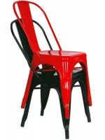 ARI color choice in painted metal industrial vintage chair