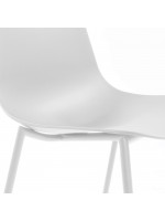CINDY Wahl Farbstuhl in Polypropylen und Beine in epoxy