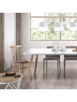 MALLORCA chaise en bois naturel ou gris ou noir et blanc avec un style campagnard rustique