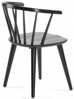 CORIN silla de diseño de silla de madera negra o natural