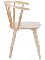 CORIN sedia design in legno massello naturale