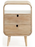 ENTOSA bedside table in natural wood