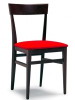 TIMOTY gepolsterter Sitz und Holzrahmen Design Stuhl