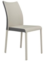 CONNY Kunstleder Design Stuhl mit hoher Rückenlehne