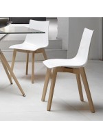 NATURAL ZEBRA ANTISHOCK white or taupe natural beech legs bleached beech or wenge chair design
