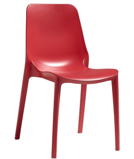 GINEVRA scelta colore in tecnopolimero sedia per cucina giardino bar ristoranti scuole biblioteche