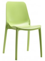 GINEVRA Chaise de choix de couleur de technopolymère pour le bar de jardin de cuisine