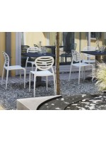TOP GIO scelta colore in tecnopolimero sedia per cucina giardino terrazzo bar ristoranti scuole impilabile