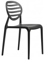 TOP GIO lin ou anthracite en technopolymère chaise pour cuisine jardin terrasse bar restaurants empilables écoles