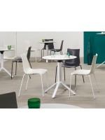 ZEBRA technopolymer with lacquered linen or anthracite legs Chair choice color stackable home or contract