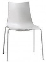 ZEBRA technopolymer with lacquered linen or anthracite legs Chair choice color stackable home or contract