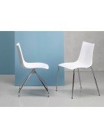 ZEBRA swivel antishock on trestle polycarbonate chair for study meeting room dining room