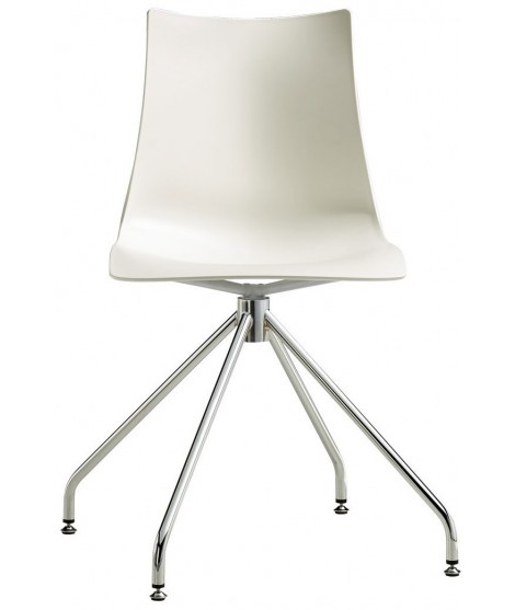 ZEBRA tecnopolimero con trespolo girevole sedia scelta colore per studio sala riunioni