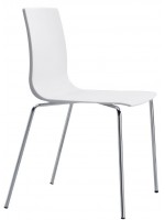 ALICE CHAIR chrome plaqué technopolymer cadre choix couleur chaise pour cuisine bureau salle de réunion