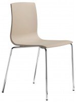 ALICE CHAIR cromado en tecnopolímero color de elección silla para cocina oficina sala de reuniones