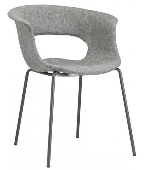 MISS B POP choice color fabric and legs in anthracite metal chair design home or contract