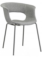 MISS B POP choice color fabric and legs in anthracite metal chair design home or contract