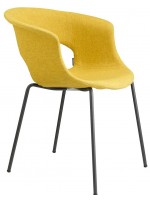 MISS B POP Wahl Farbe Stoff und Beine in Anthrazit Metall Stuhl Design Hause oder Vertrag