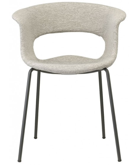 MISS B POP scelta colore tessuto e gambe in metallo antracite sedia design casa o contract