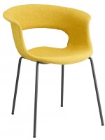 MISS B POP scelta colore tessuto e gambe in metallo antracite sedia design casa o contract