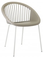 GIULIA legs in painted steel and shell in technopolymer choice color chair home or contract design