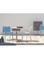 SUNSET en technopolymère différentes couleurs chaise de jardin terrasse bar empilable