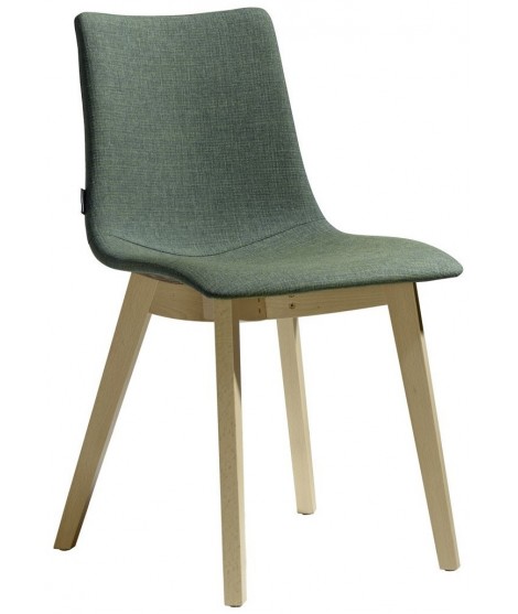 NATURAL ZEBRA POP elección color natural o blanqueado patas de haya o diseño de la silla de wengué