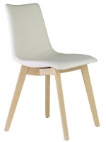 NATURAL ZEBRA POP choice color natural or bleached beech legs or wenge chair design