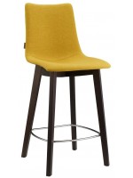 NATURAL ZEBRA POP h 68 color choice and natural beech legs or wenge design stool
