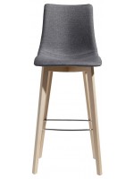 NATURAL ZEBRA POP h 78 color choice and natural beech legs or wenge design stool