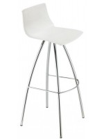 DAY 82 cm altura del asiento estructura en acero cromado y tecnopolímero elección de color taburete hogar cocina bar