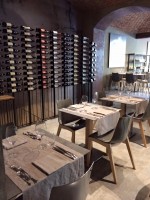 NATURAL TIFFANY runden oder quadratischen Tisch in natürlichen Massivholz oder Wenge für Bar-Chalets Restaurants Eisdielen