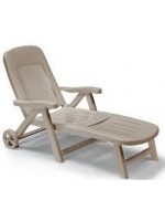 CALIFORNIA in technopolymer color choice sun lounger 5-position adjustable backrest for outdoor use