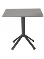 NEMO table ronde ou plateau pliant carré et base en aluminium peint couleur choix pour les bars et restaurants