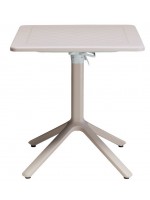 ECO Table basculante inclinable 70x70 ou 80x80 en aluminium peint pour barres de crème glacée