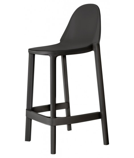 PIU' sgabello h75 o h65 cm scelta colore in tecnopolimero impilabile per cucina snak bar gelaterie giardino terrazzo