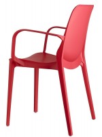 GINEVRA technopolymer Chair with armrests various colors kitchen garden and bar stackable