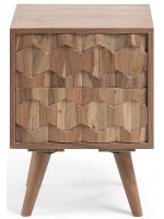 OTTONE comodino mobiletto in legno intagliato design casa