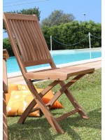 SANTORINI in teak design chair for garden or terrace