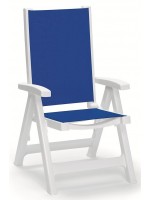 ESMERALDA TEX color choice folding chair 5 positions lockable