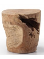 TUCANO table basse ou tabouret en bois de teck naturel du bois