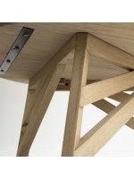 DEAL tavolino rotondo diam 80 cm in legno sbiancato