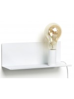 OLINA white or black in 2 sizes wall lamp with metal shelf design home